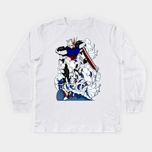 GAT-X105 Strike Gundam Kids Long Sleeve T-Shirt